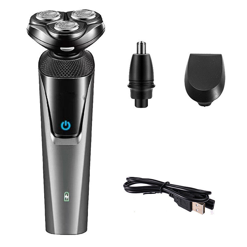 Multifunktionaler Herrenrasierer – Kabellos, wasserdicht, mit Pop-Up Trimmer für Bart & Nase