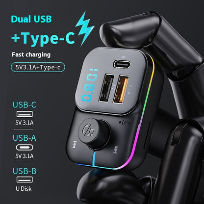 Bluetooth MP3-Player fürs Auto – Kabelloser FM-Transmitter & Ladegerät