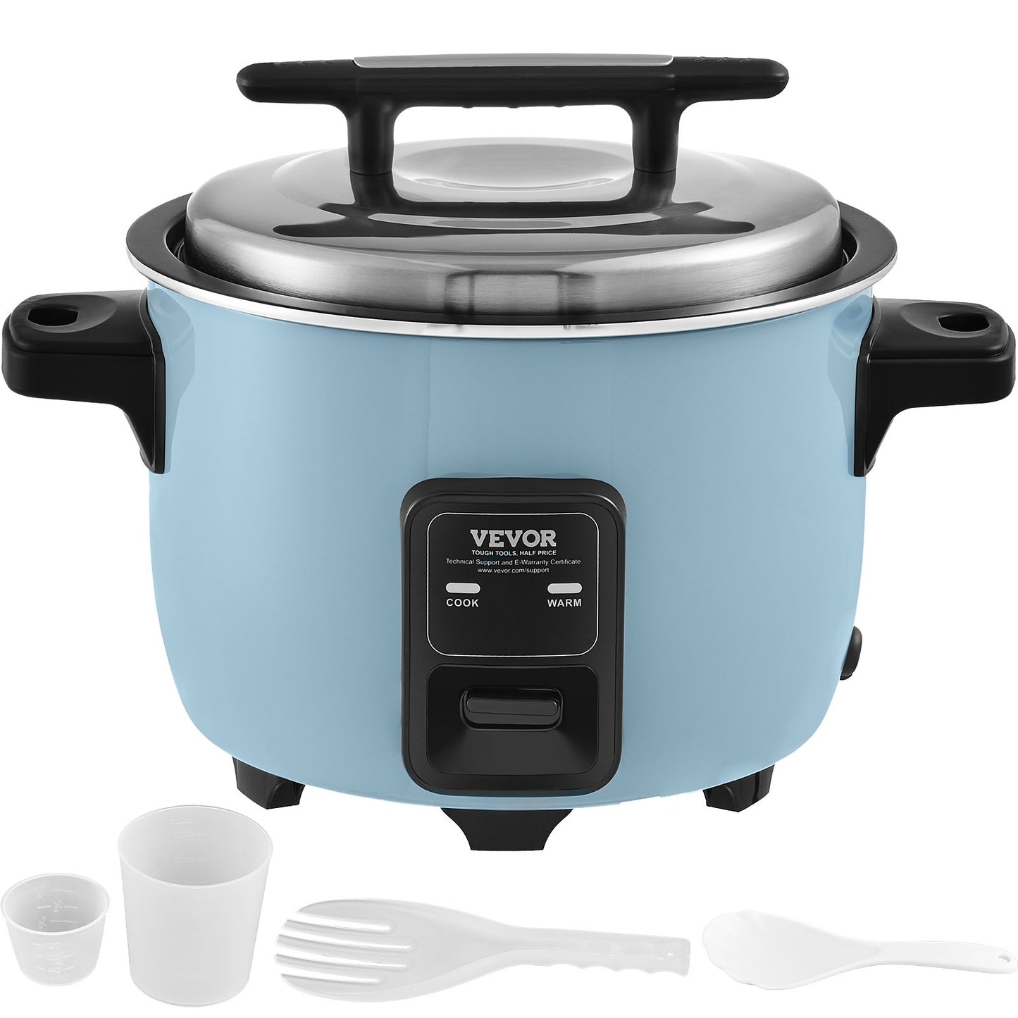 Kommerzieller Reiskocher 40-Tassen-Reiskocher 8 Liter Großer Reiskocher Und Warmhalter Mit Antihaftbeschichtetem Innentopf Schnelles Kochen Und 24-Stunden-Warmhalten